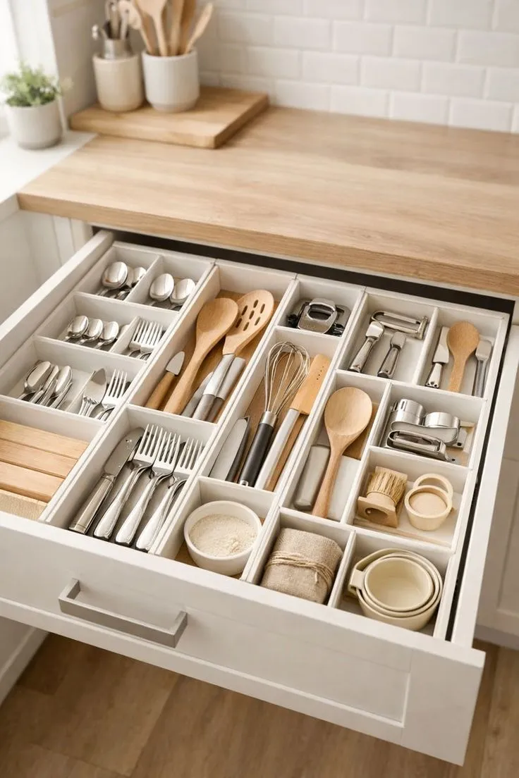 Cutlery Organizers with  at Desk and Decor