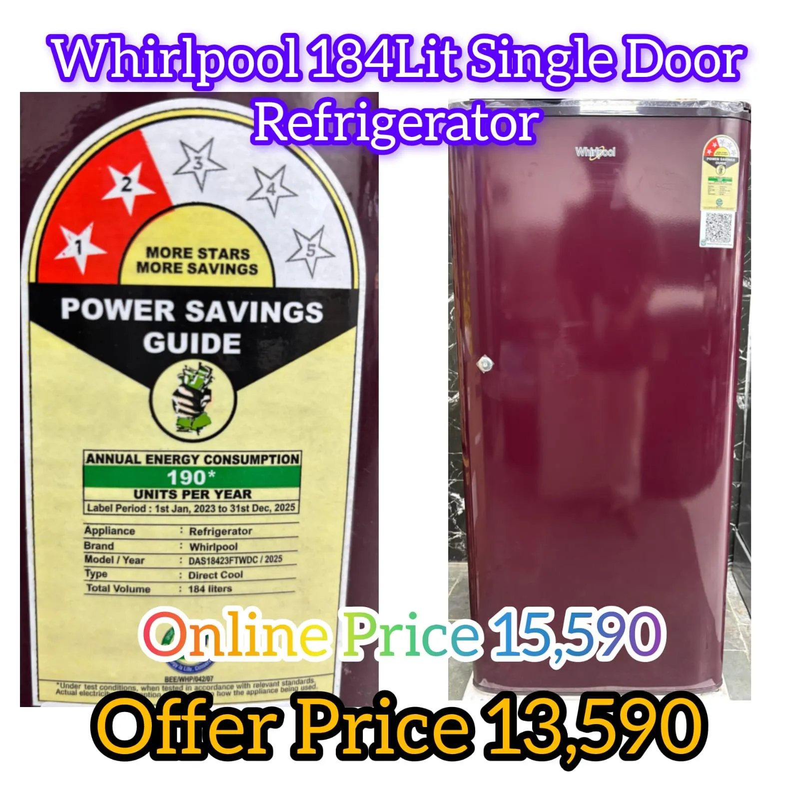 184 Lit Single Door Refrigerators Desk and Decor 