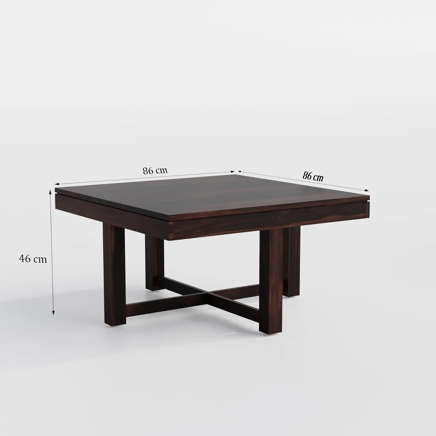 Solid Sheesham Wood Coffee Table with 4 Stools Center Tables Desk and Decor 