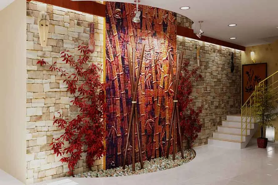 Grand Curved Staircase with Vaulted Wooden Ceiling Staircase Design Desk and Decor 