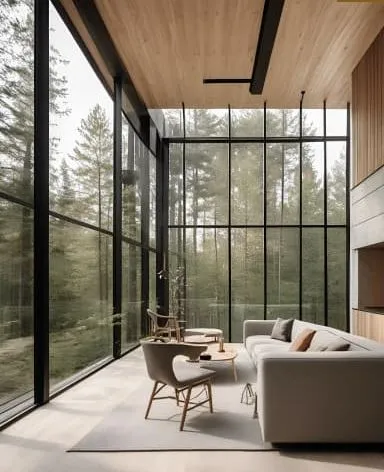 Modern Contemporary Living Room with Open Kitchen & Dining Area Modern Living Room Designs Desk and Decor 