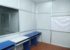 Modern Office Cabin Cabin-Based Office Layout Desk and Decor 