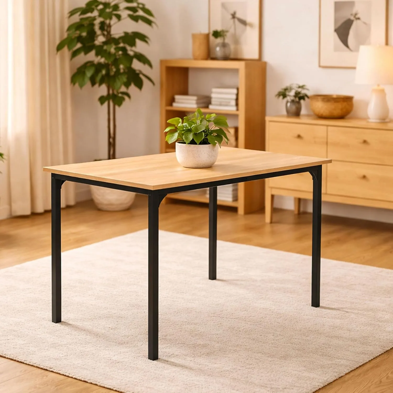 Dining Table Set of 4, 4 Seater Dining Table with Chairs 4 Seater Dining Tables Desk and Decor 