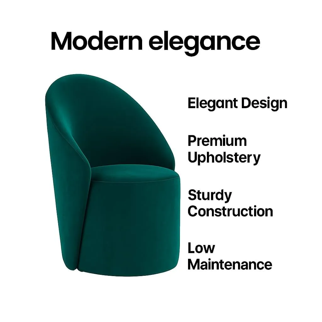 Modern Accent Chair Stylish Upholstered Swivel Chair for Living Room Accent Chairs Desk and Decor 