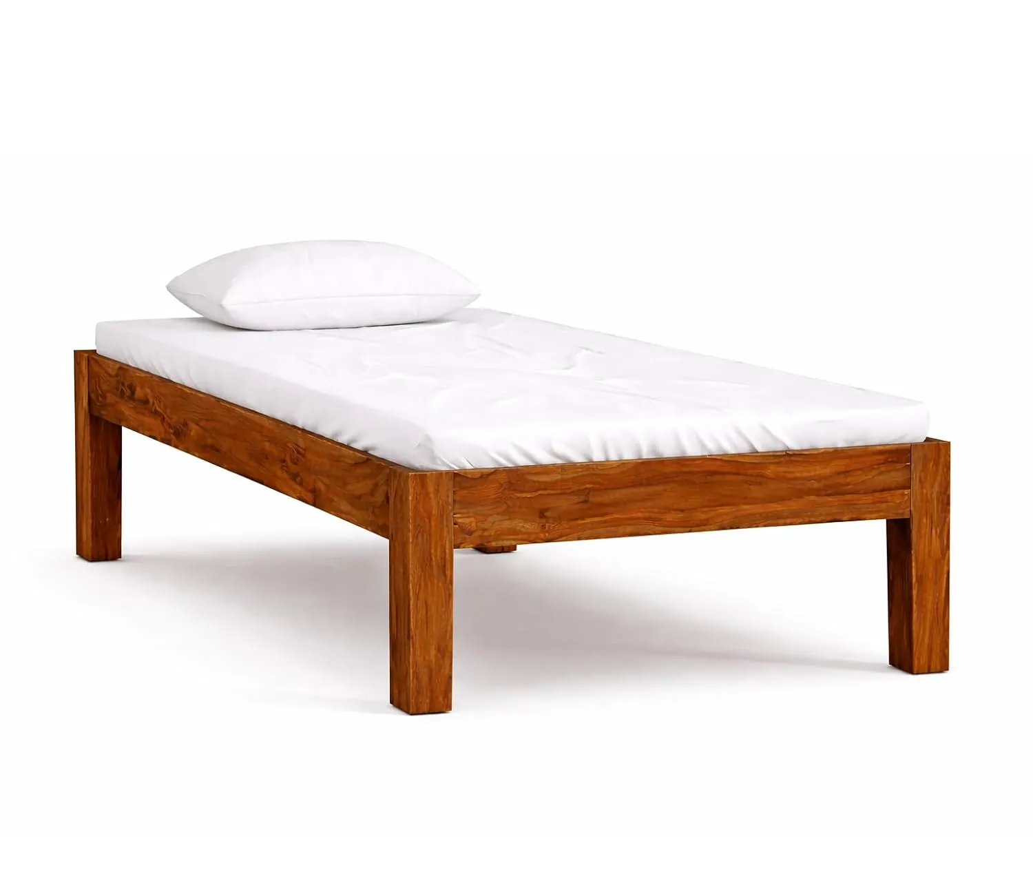 Sheesham Wood Single Bed I Sheesham Wood Single Size Bed Single Beds Desk and Decor 