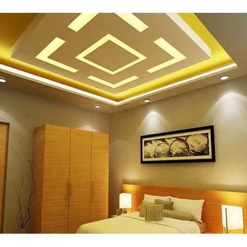 Modern Curved False Ceiling Design Architectural False Ceiling & Lighting Desk and Decor 