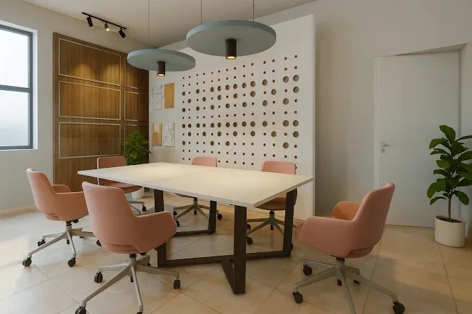 Open-Plan Office WorkstationOpen-Plan Office Workstation Area — "DANTECH Academy" Area Modern Office Designs Desk and Decor 