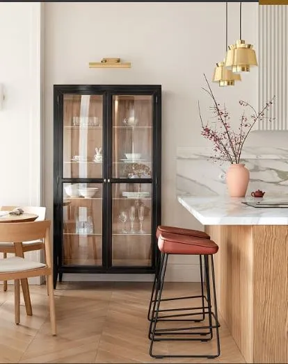 Modern Open-Plan Modular Kitchen with Island Open Kitchen Desk and Decor 