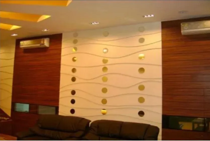 Living Room with Bold Yellow Accent Wall Modern Living Room Designs Desk and Decor 