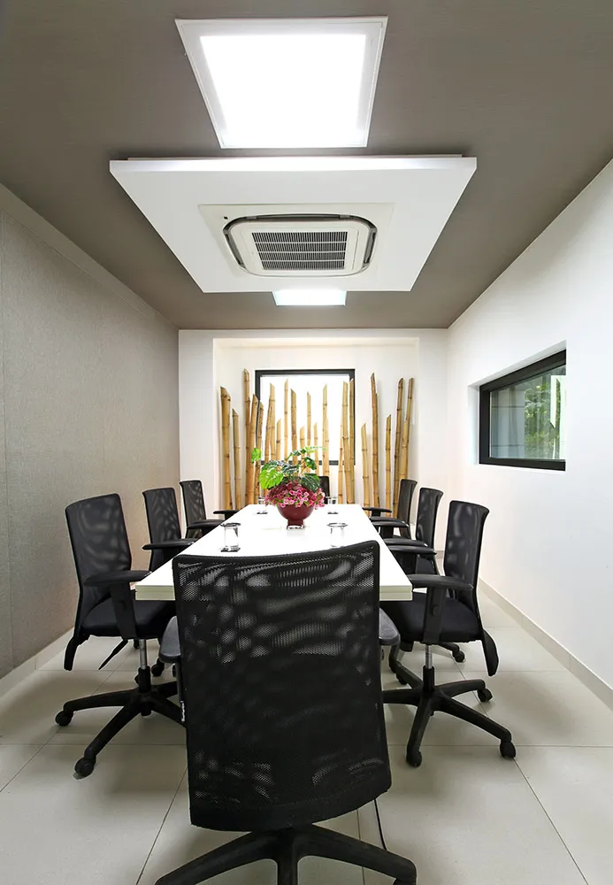 Modern Open-Plan Office Workspace Corporate Office Layouts Desk and Decor 