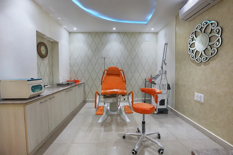 Clinic Reception & Waiting Area with Product Display Niche Healthcare Interior Design Desk and Decor 