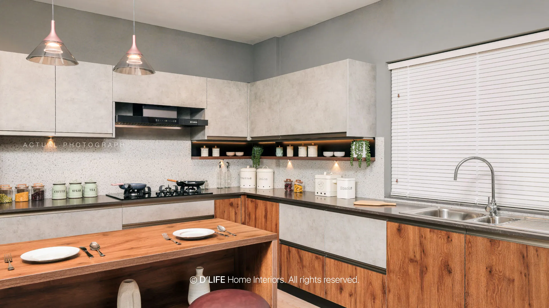 Modular Kitchen with Breakfast Counter Modular Kitchen Desk and Decor 