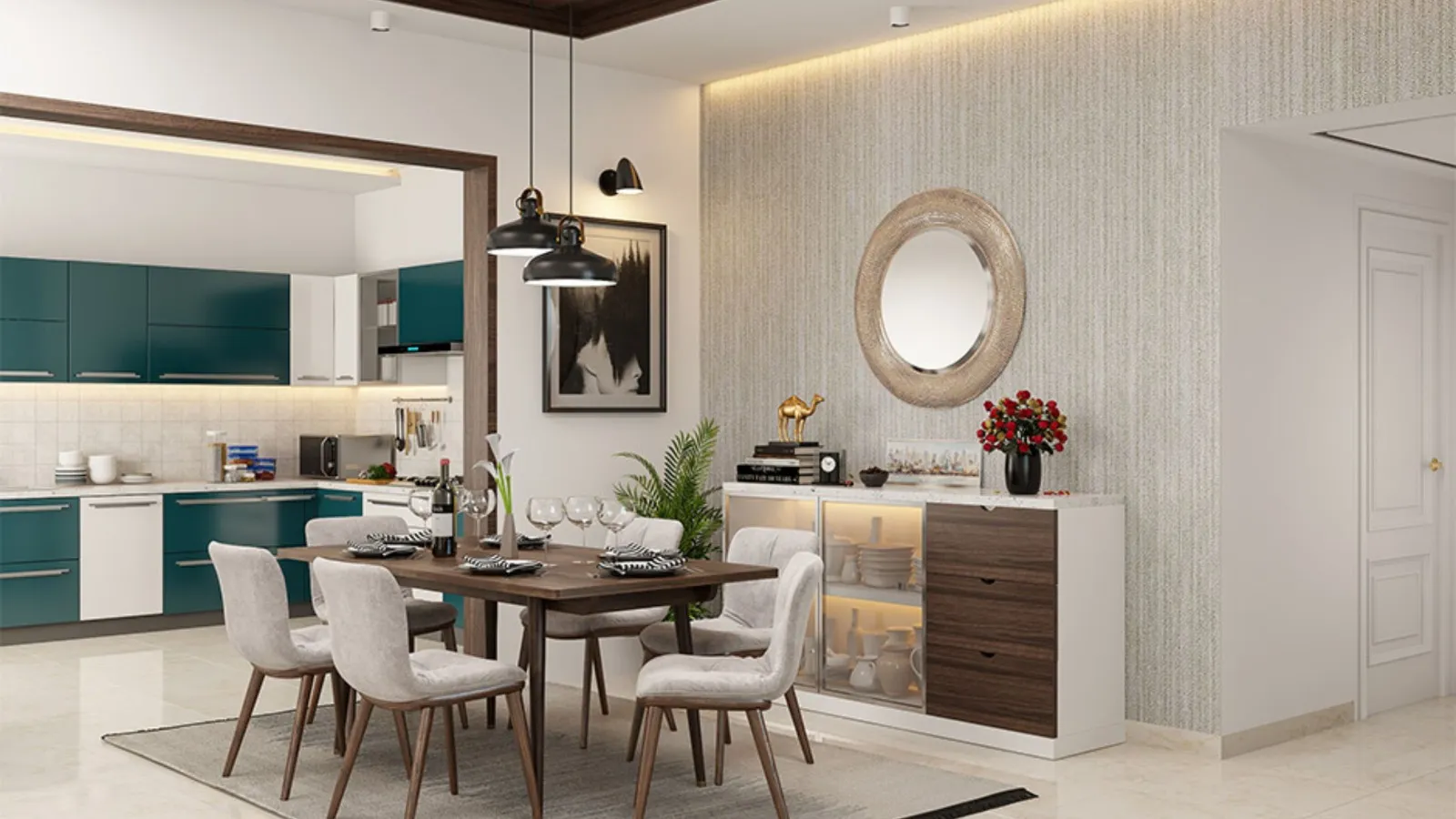 Wall-Mounted TV Unit with Wooden Slat Panel & Storage Drawer TV Unit Focused Design Desk and Decor 
