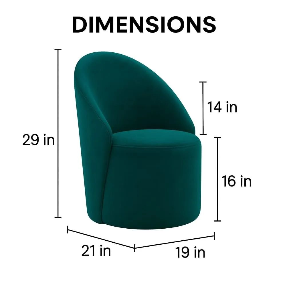 Modern Accent Chair Stylish Upholstered Swivel Chair for Living Room Accent Chairs Desk and Decor 