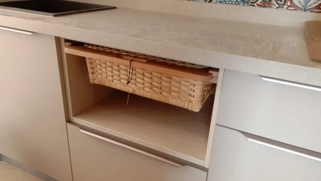 Wicker basket for modular kitchen Pull-Out Baskets Desk and Decor 
