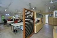 Office Room with Glass Partition Wall Modern Office Designs Desk and Decor 