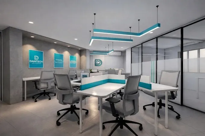 Open-Plan Office WorkstationOpen-Plan Office Workstation Area — "DANTECH Academy" Area with Modern Office Designs at Deskanddecor