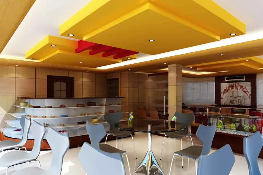 Commercial Bakery Café / Coffee Shop Interior with Small Café Layout at Deskanddecor