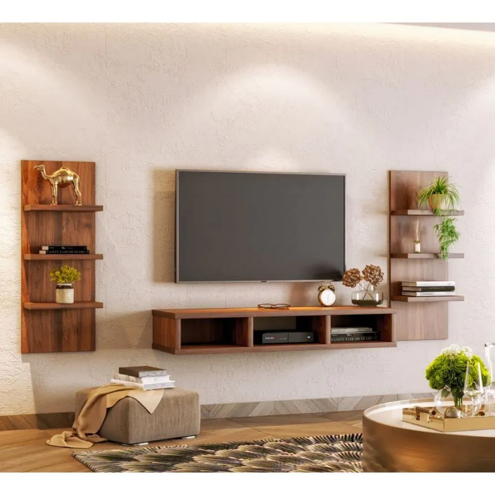 Modular interior video with Wall Mounted TV Units at Deskanddecor