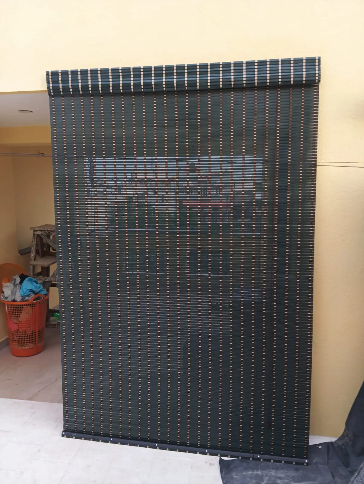 PVC Blinds with Curtains & Drapes at Deskanddecor