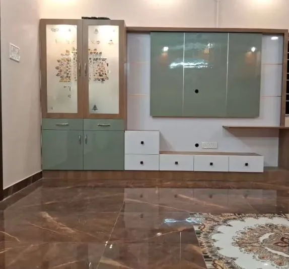 TV Unit / Entertainment Wall Cabinet with TV Unit Focused Design at Deskanddecor