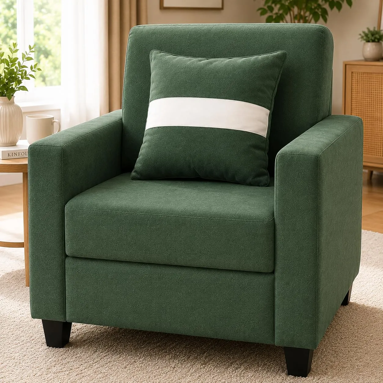 Furniture 1 Seater Fabric Sofa for Living Room Furniture with 1 Seater Sofas at Deskanddecor