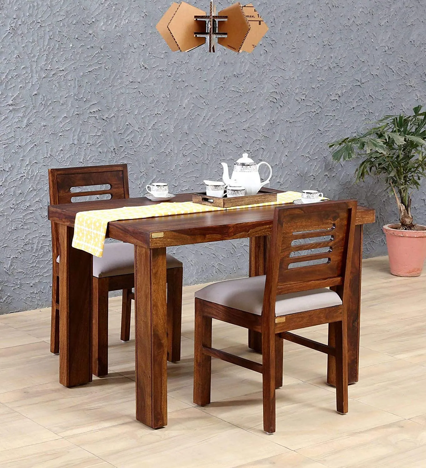 Wood Dining Table with 2 Seater Dining Tables at Deskanddecor