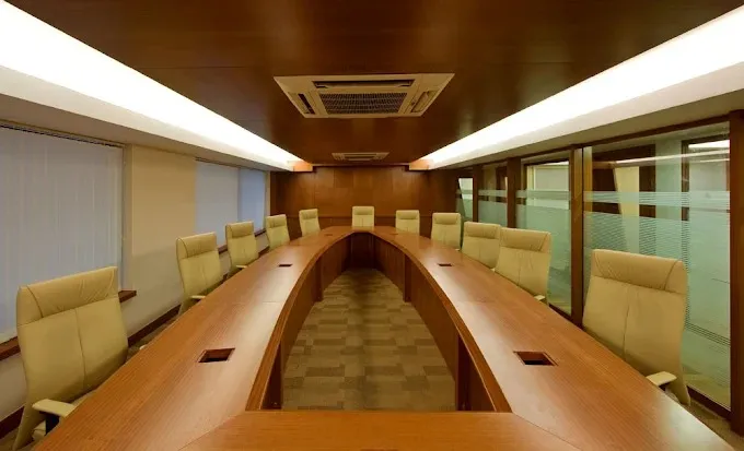 Corporate Boardroom / Conference Room with Corporate Office Layouts at Deskanddecor