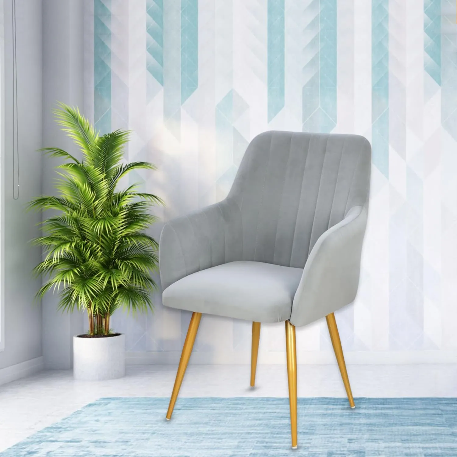 Velvet Dining Chair with Accent Chairs at Deskanddecor